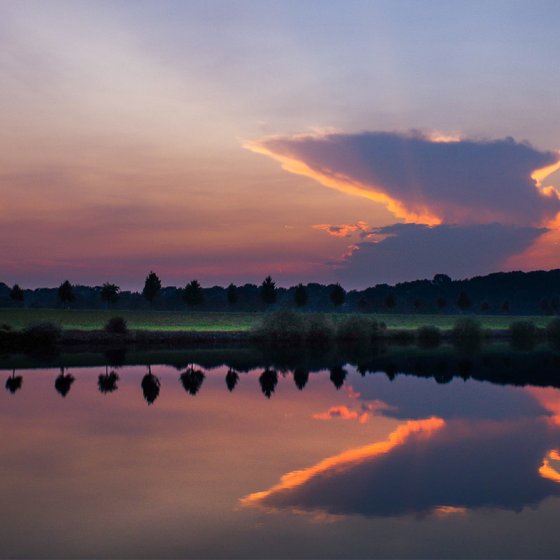 Fiery skies in the Netherlands