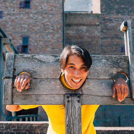 Sietse van Berkel in pillory