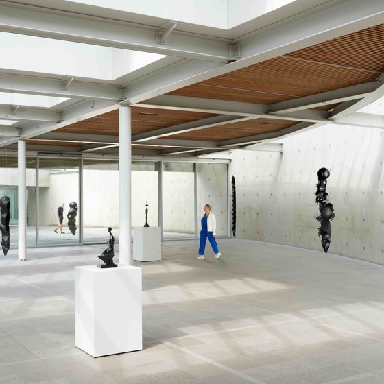 Beelden Aan Zee exhibition Rui Chafes X Alberto Giacometti. Gris, Vide, Cris III.