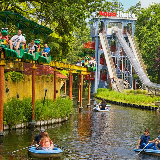 Visitors at Rick's Avonturen Burcht, Duinrell