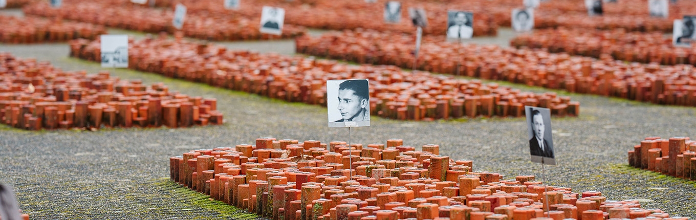 Camp Westerbork Assen 102,000 red memorial stones