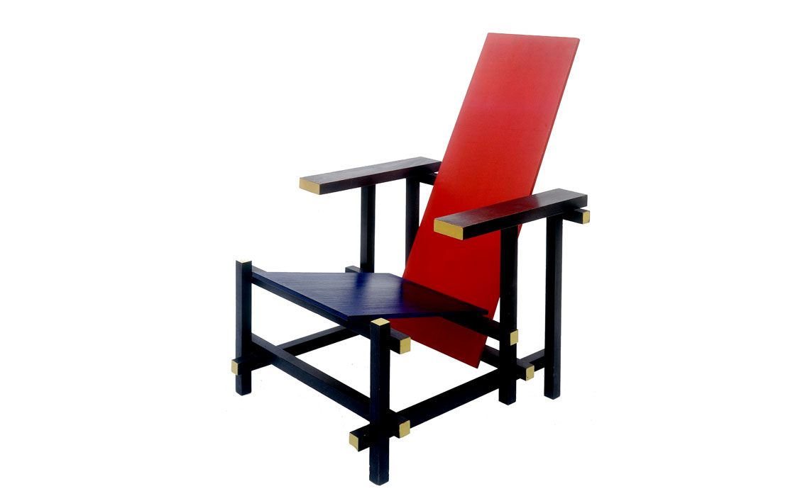 Famous Rietveld Red and Blue Chair