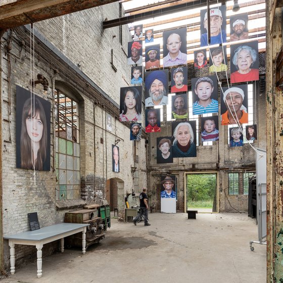 HEMbrugterrein Museum of Humanities hanging portraits