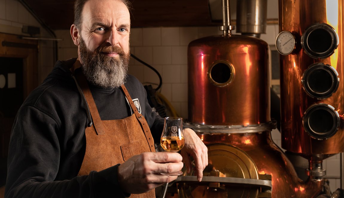 Master distiller Marcel van Roessel van Buswhisky