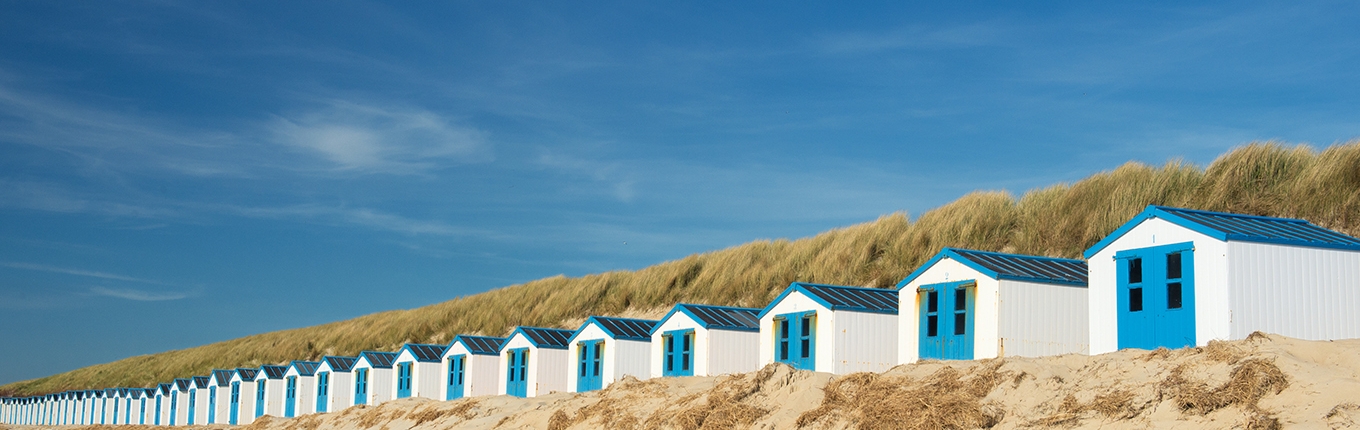 Beach cabins on Texel Beach cabins on Texel