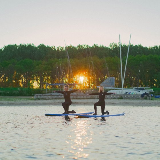 Flevoland Yoga on a SUP 