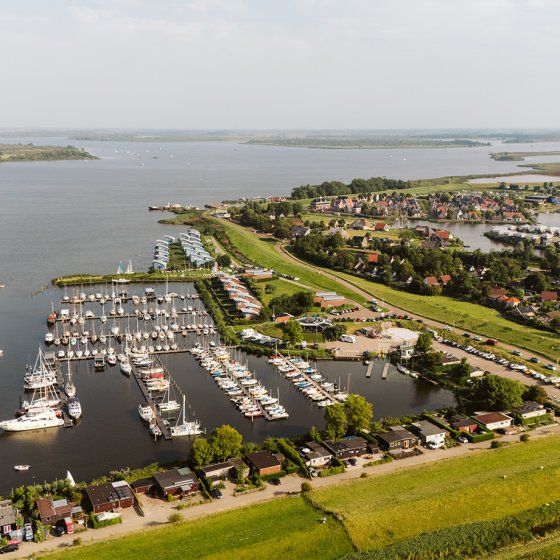 Lauwersmeer Friesland van boven 