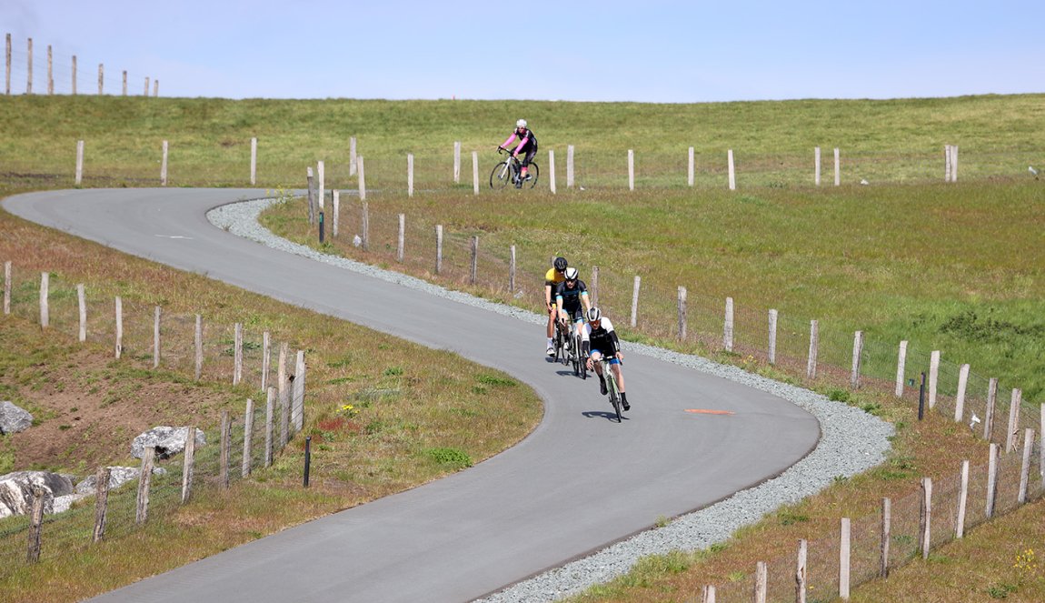 Cycling on the VAM mountain in Wijster