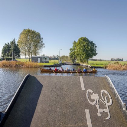 View from the Langwarderfeart ferry