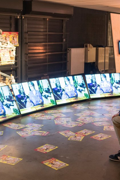 People at the graduation party of the Design Academy Eindhoven