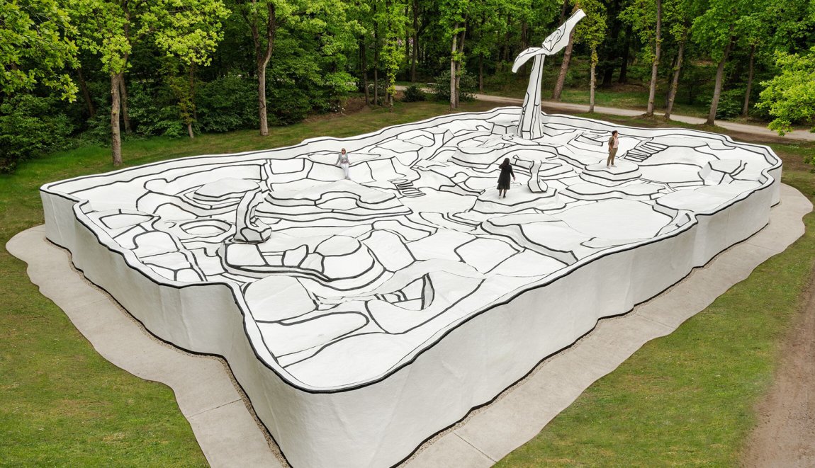 Outdour art Kroller Muller museum Jean Dubuffet, Jardin d’émail Kröller-Müller Museum Veluwe, Gelderland