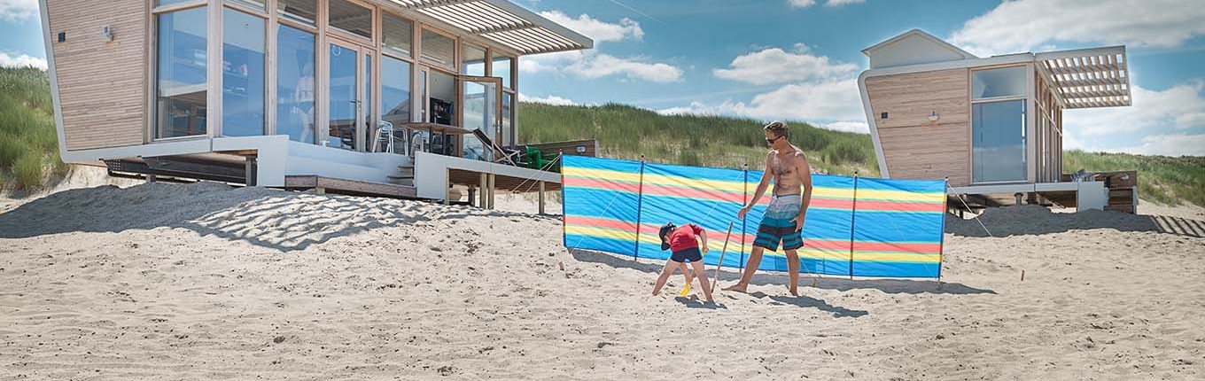 Sleeper cottages on Groede beach