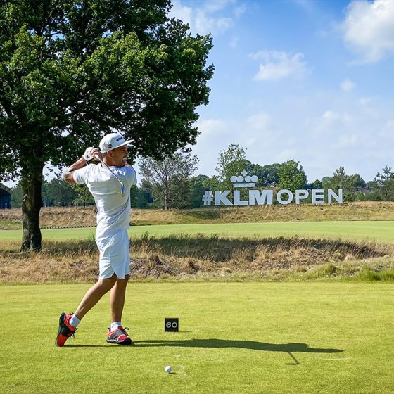 Golf player at KLM Open