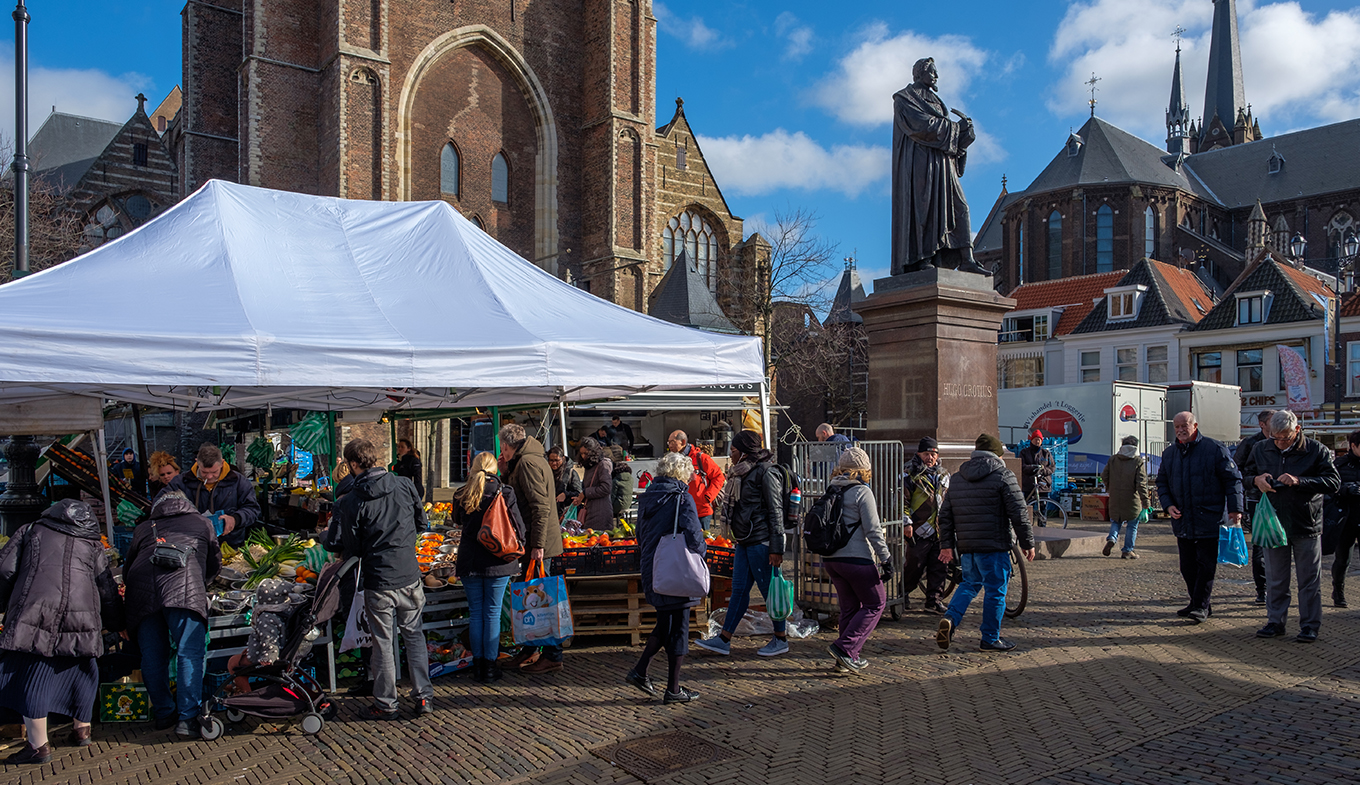 Delft city centre market