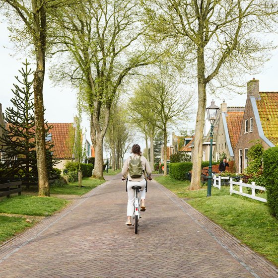 Cycling across Schiermonnikoog