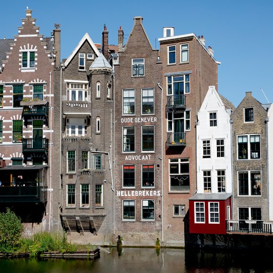 Delftshaven waterfront homes