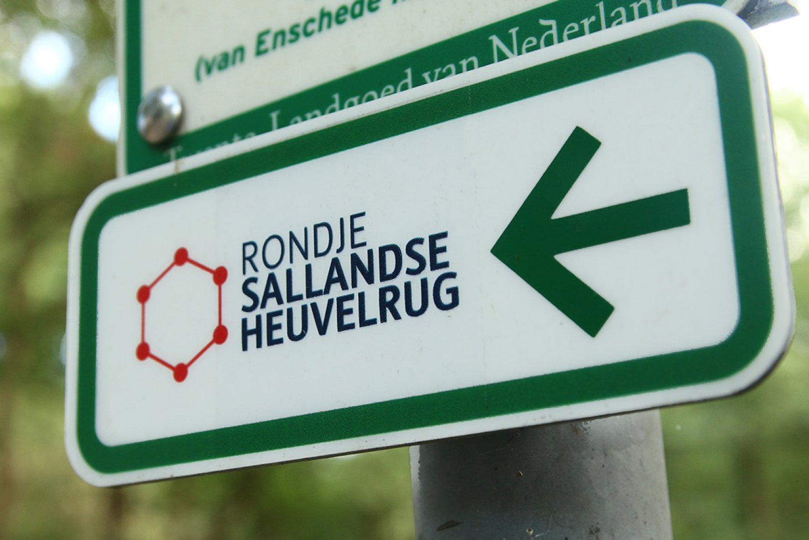 Sign bicycle tour Sallandse Heuvelrug