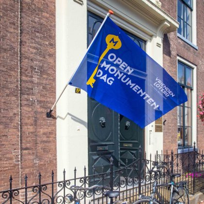 Heritage Open Day (Open Monumentendag): recognisable by the flag