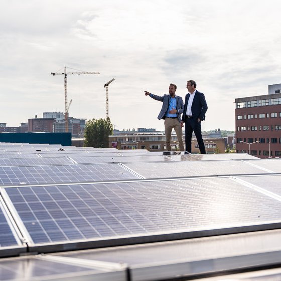 Solar panels Fokker Terminal The Hague