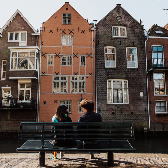 Canal houses Dordrecht Grotekersbuurt