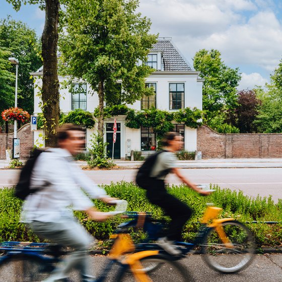 Cyclists on Biltstraat Utrecht