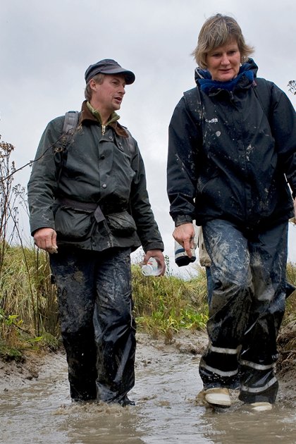 Walking around the mud in Zeeland