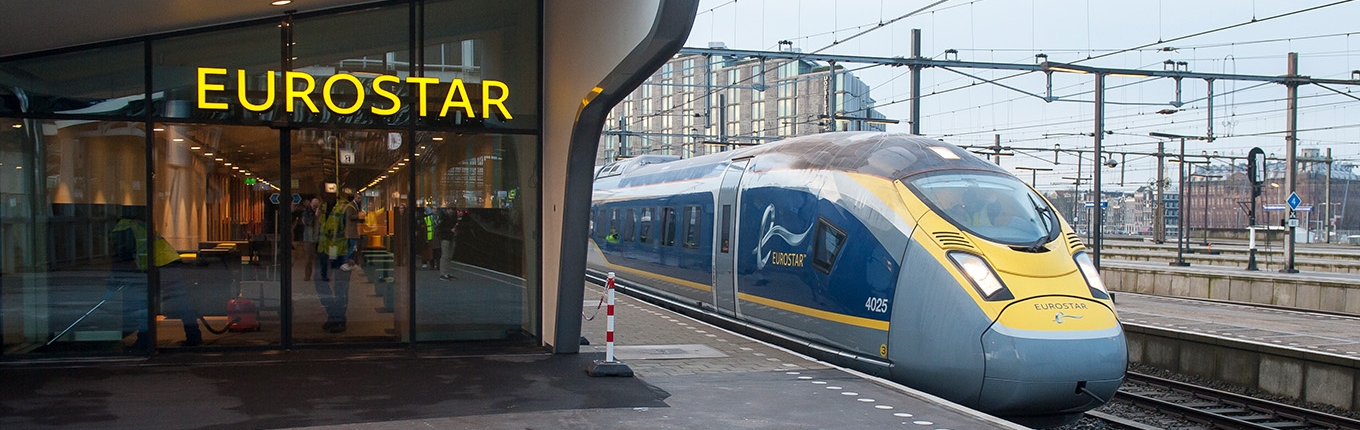 Eurostar train Londen - Rotterdam - Amsterdam