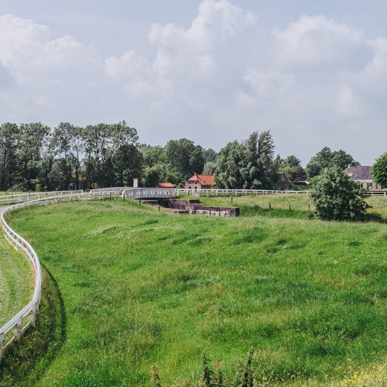 Couple on the bike in Aduarderzijl 