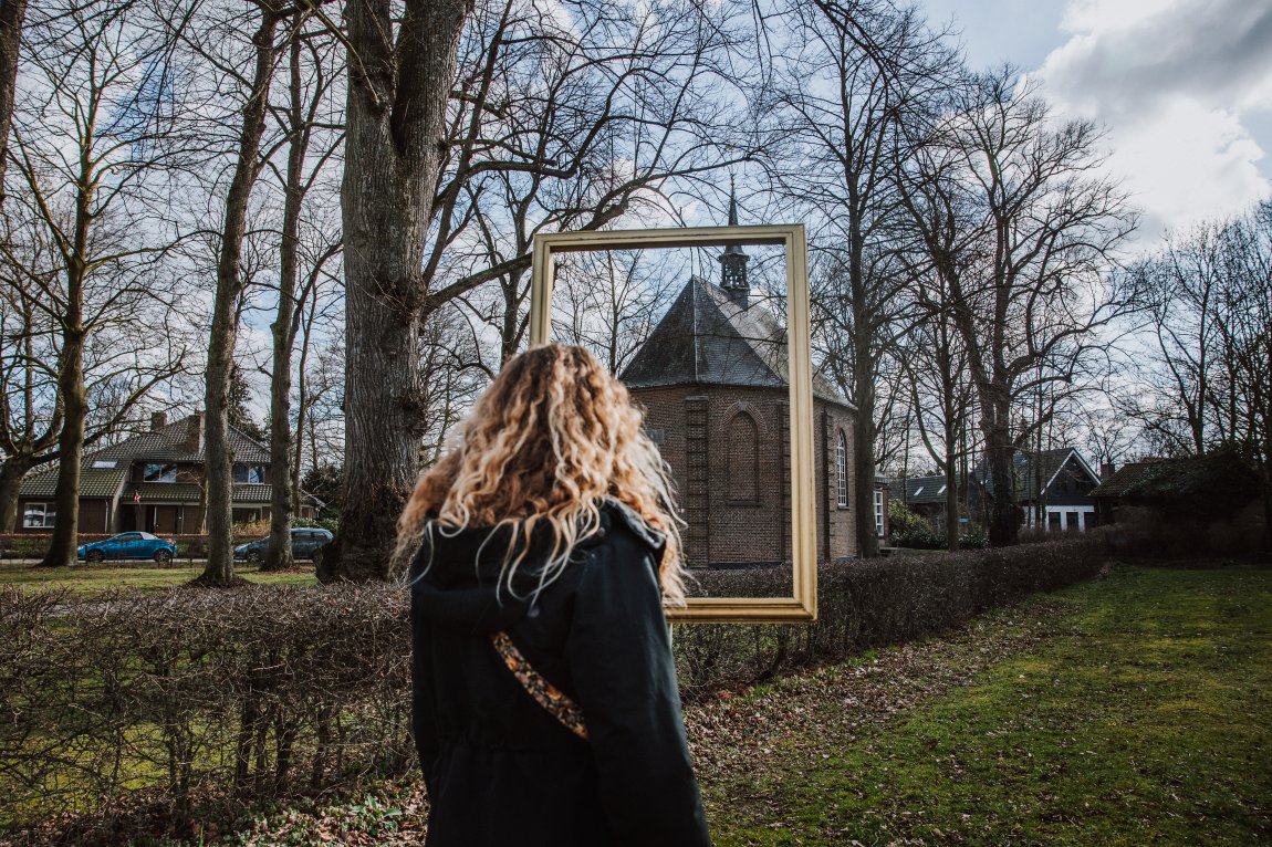 Van Gogh Brabant Van Gogh church in a frame