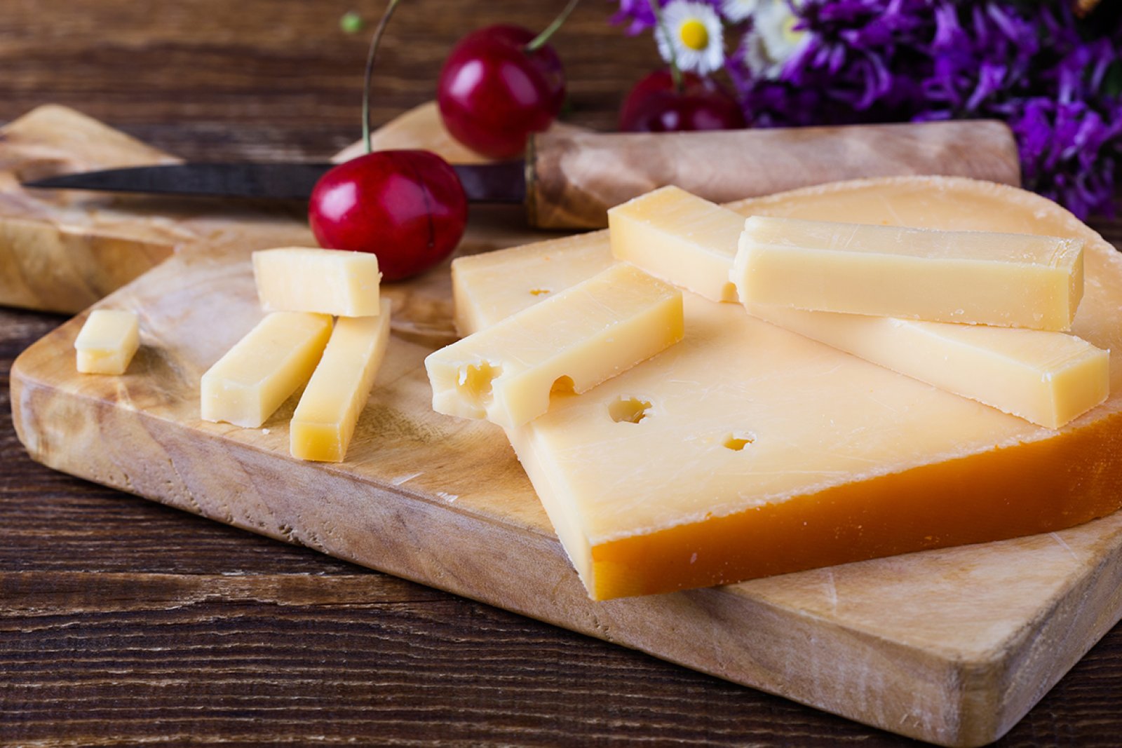 Dutch cheese on a platter