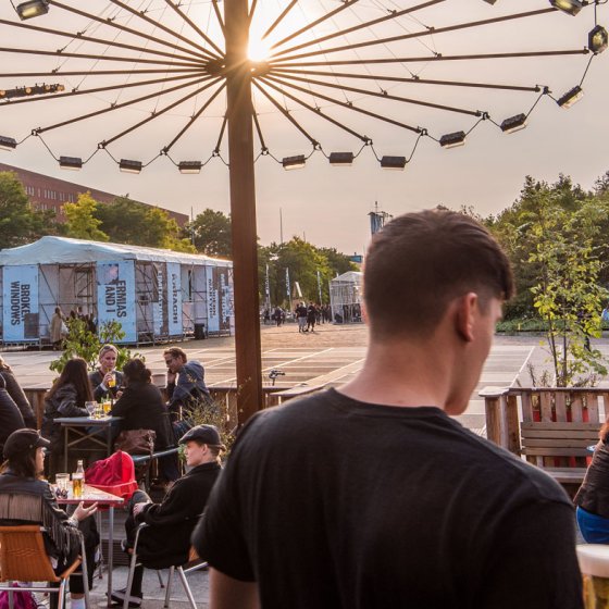 Terrace at Westerpark in Amsterdam