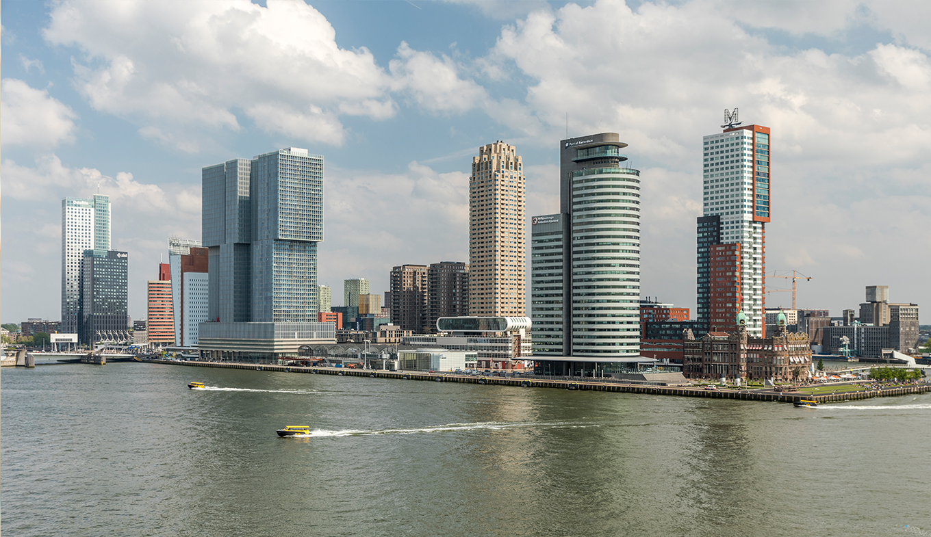 Kop Van Zuid Holland Com Rotterdam black white wall art. kop van zuid holland com
