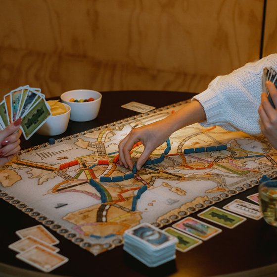 Playing games at the wrap house in Gorssel Achterhoek