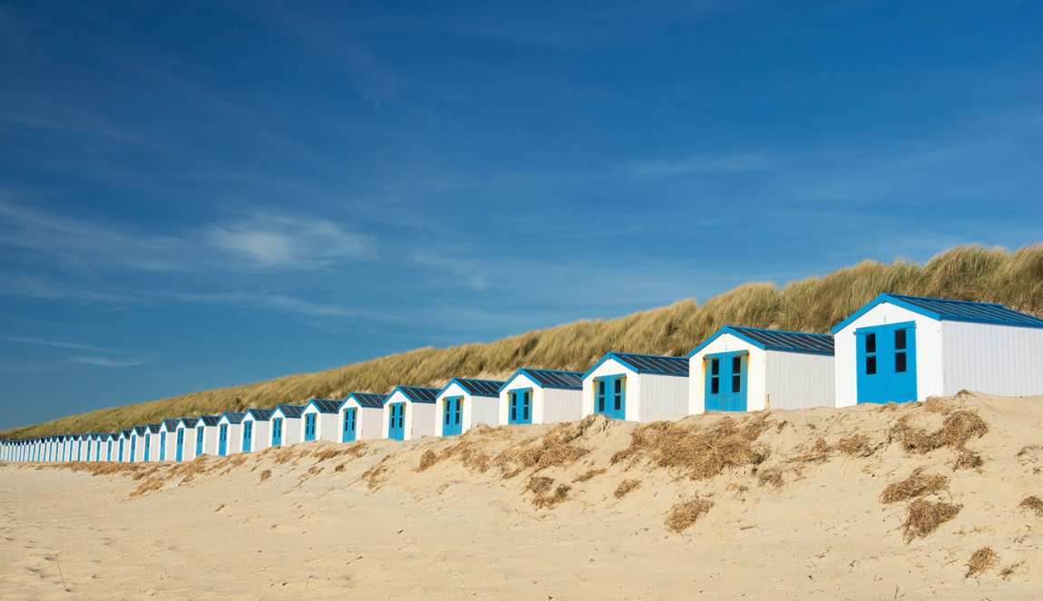 Beach cabins on Texel