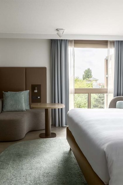 Hotel room in the Amsterdam Marriott Hotel