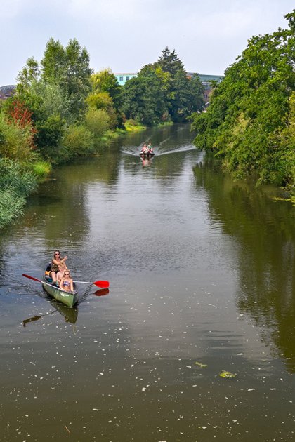 Canoeing down the Regge Sallandse Heuvelrug