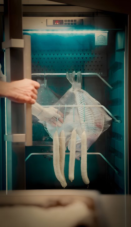 Dry ager for making fish charcuterie