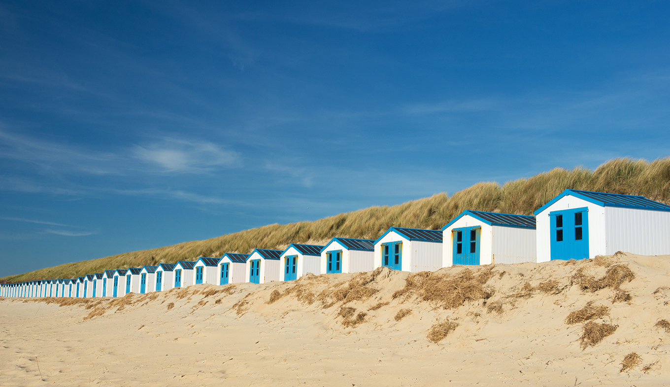 Beach cabins on Texel Beach cabins on Texel
