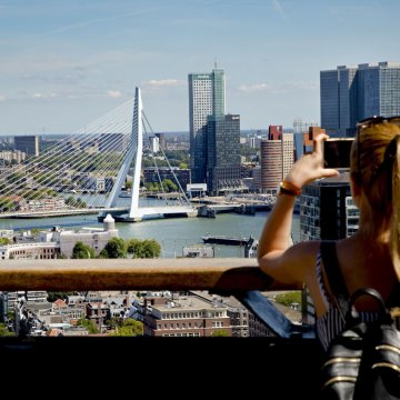 View on Erasmusbrug from Euromast