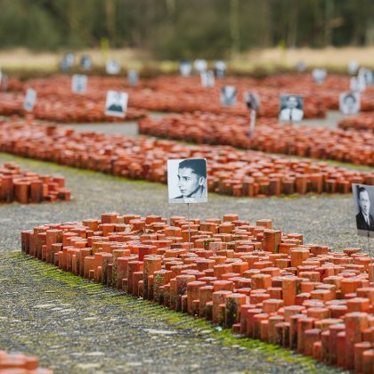 Camp Westerbork Assen 102,000 red memorial stones