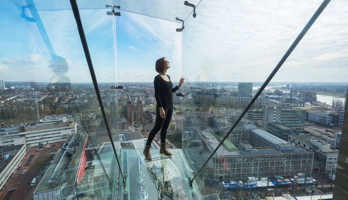 Arnhem glass viewing platform Eusebius Church
