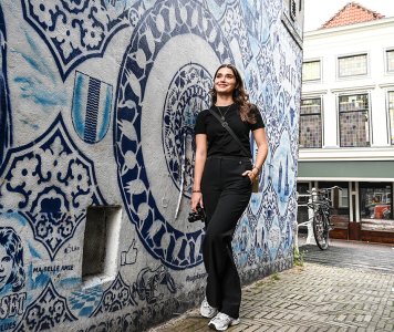 Delft Bonte Ossteeg, side street Markt