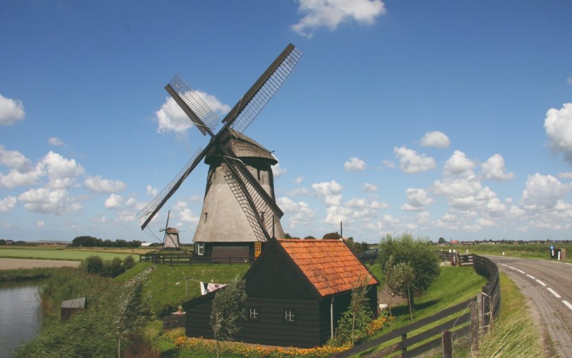 Museum windmill in Schermerhorn