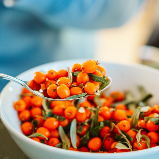 Bowl with own harvest