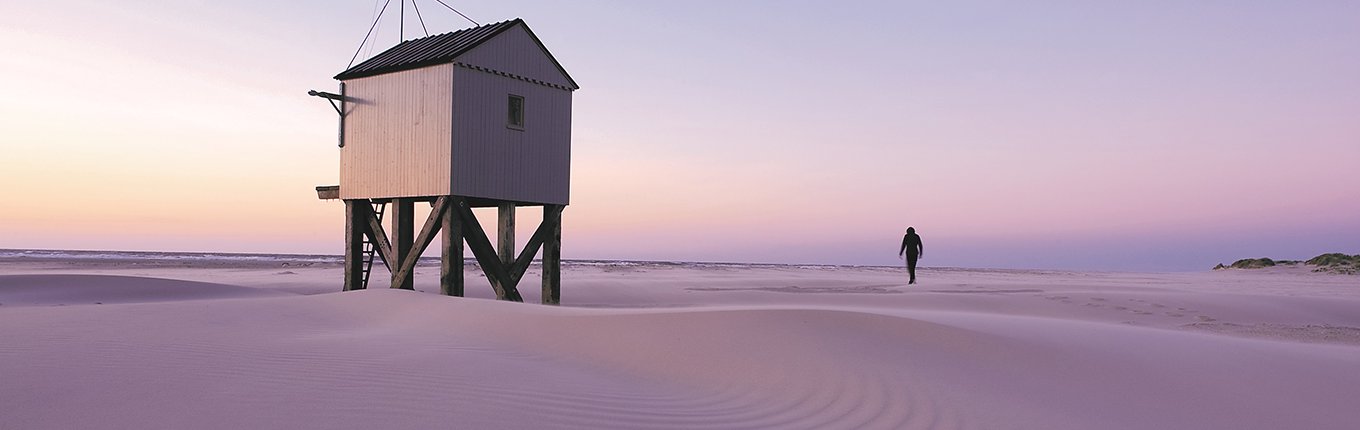Emergency shelter on the beach of Terschelling Netherlands Emergency shelter on the beach of Terschelling Netherlands