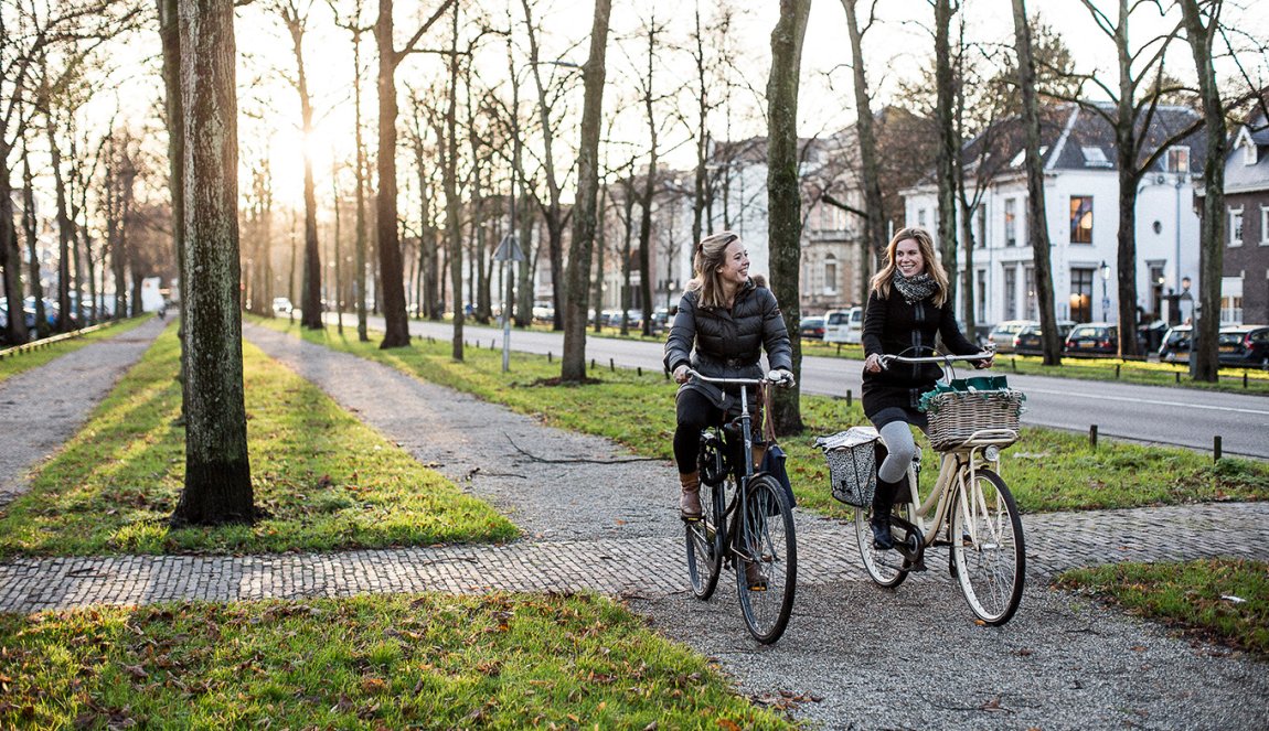 Cyclists on Maliebaan Utrecht