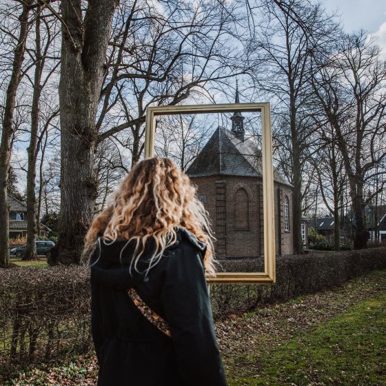 Van Gogh Brabant Van Gogh church in a frame