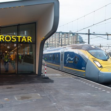 Eurostar train Londen - Rotterdam - Amsterdam