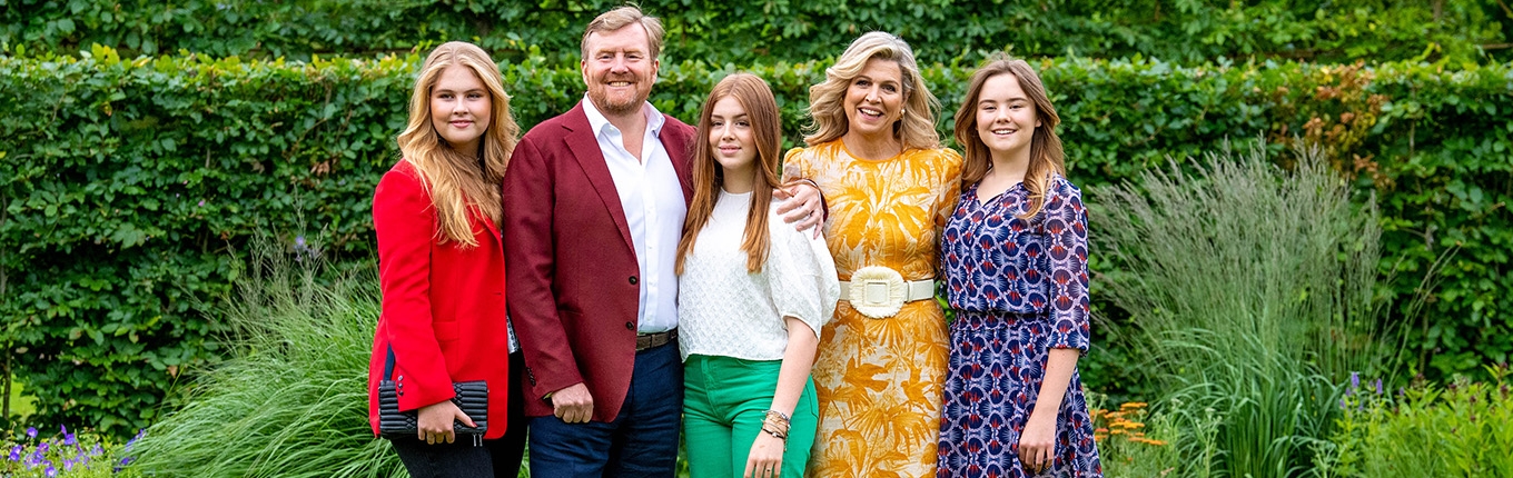 King Willem-Alexander with his family