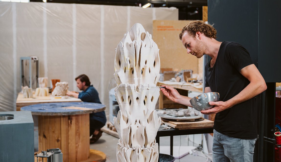 Max Latour of Urban Reef at work